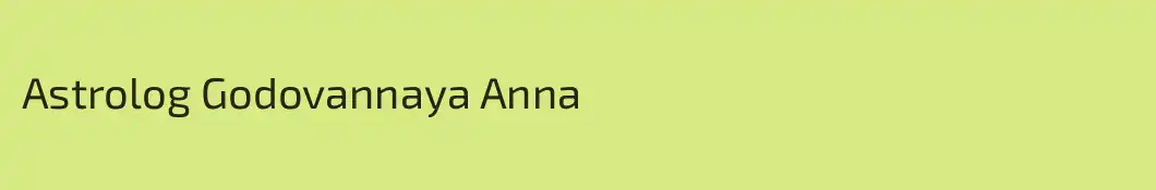 Astrolog Godovannaya Anna
